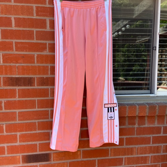 Adidas XL pink tearaway pants UK 14 - Picture 7 of 12